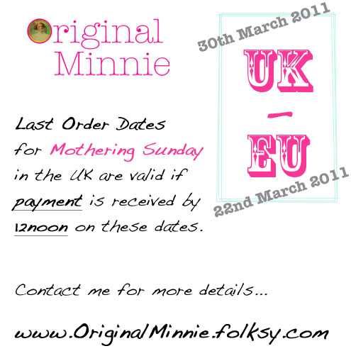 mothers day 2011 date uk. March 2011 for UK orders,