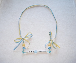 Ahoy There Necklace blue & yellow