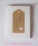 Original Minnie Hand stamped DONT FORGET Notepad made from recycled card and paper