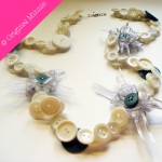 Original-Minnie-Handmade-Buttons-and-Bows-Necklace-cream-and-green